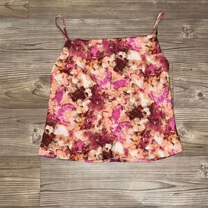 Forever 21 Floral Silk Tank Top